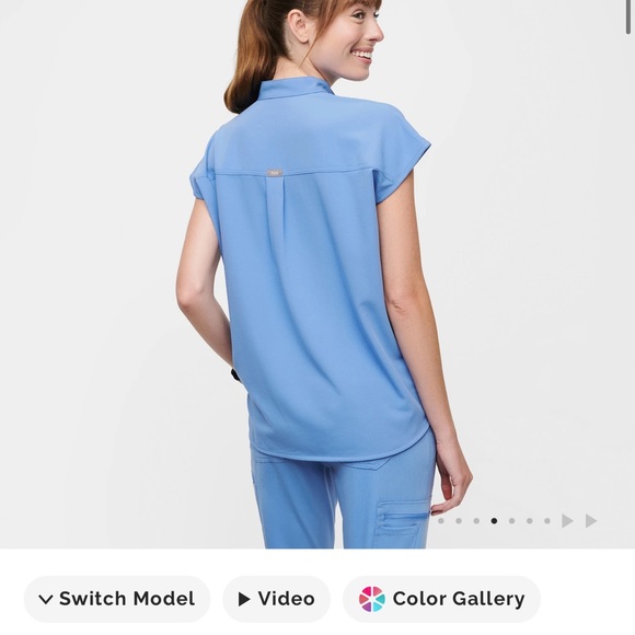 FIGS Rafaela Oversized Scrub Top - Picture 8 of 11